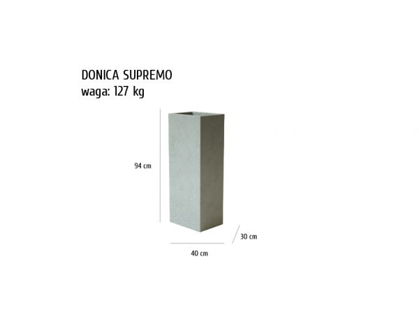 SUPREMO sklep 600x464 - Donica betonowa ogrodowa Supremo 40x30x94 Beton architektoniczny