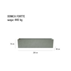 fortte tc sklep 300x300 - Donica betonowa ogrodowa Fortte 220x40x55 Beton architektoniczny<br>Donica klasy premium
