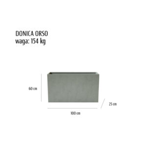orso 100x60x25 tc sklep 300x300 - Donica betonowa ogrodowa Orso 100x25x60 Beton architektoniczny<br>Donica klasy premium
